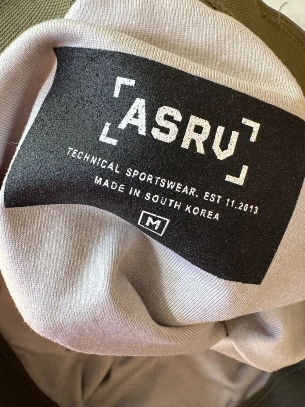 ASRV Mens Olive Green Trainlite Liner Technical Training Shorts Size Medium